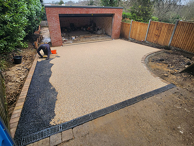 Resin driveway surfacing